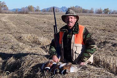 Angelo Nogara on a successful pheasant hunt